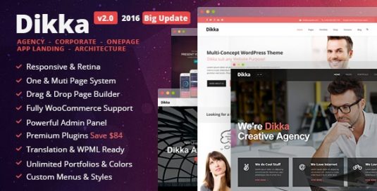 Dikka Dikka - Responsive Multi-Concept WordPress Theme