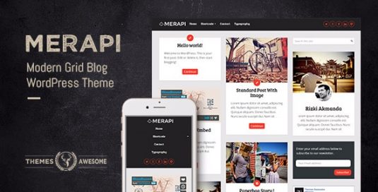 Merapi Merapi - Modern Grid Blog Theme