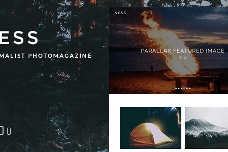 Ness - Minimalist Photo Magazine WordPress Theme