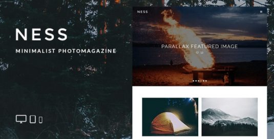 Ness Ness - Minimalist Photo Magazine WordPress Theme