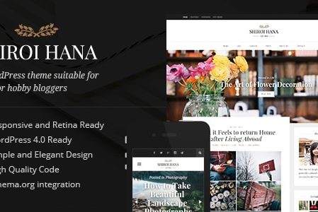 Shiroi Hana Shiroi Hana - An Elegant Blogging Theme