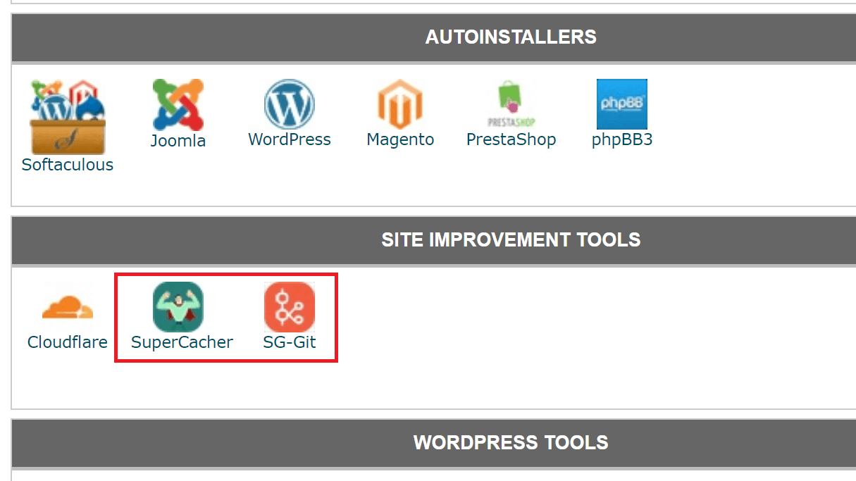 SiteGround cPanel