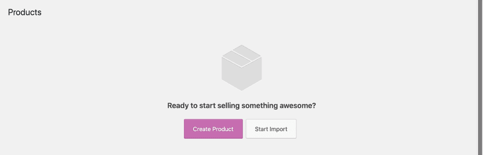 Create Product or Start Import