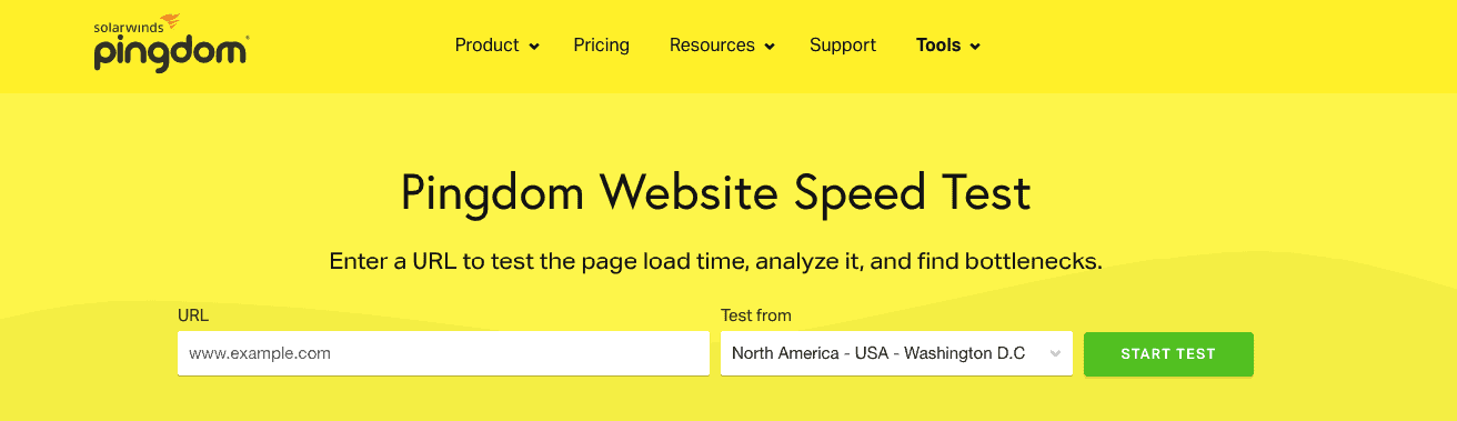 Pingdom Speed Test