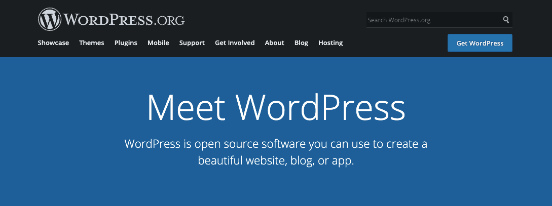 WordPress org.