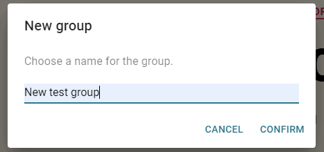 Name new group option