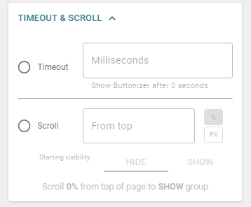 timeout & scroll