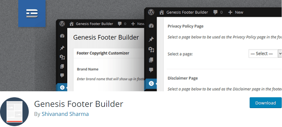 Genesis Footer Builder