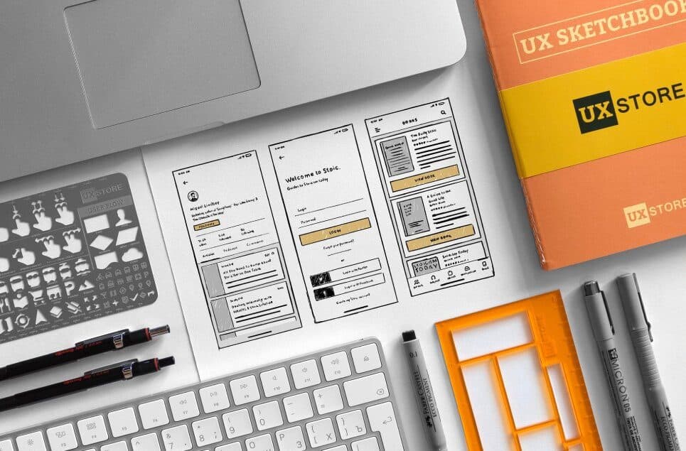 Web design prototype