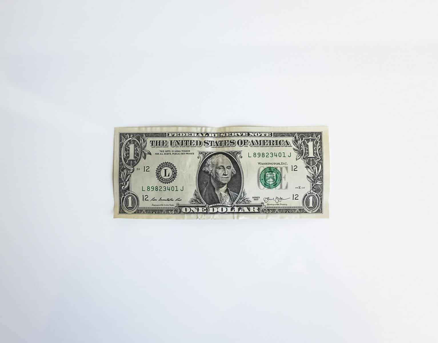 1 US dollar bill