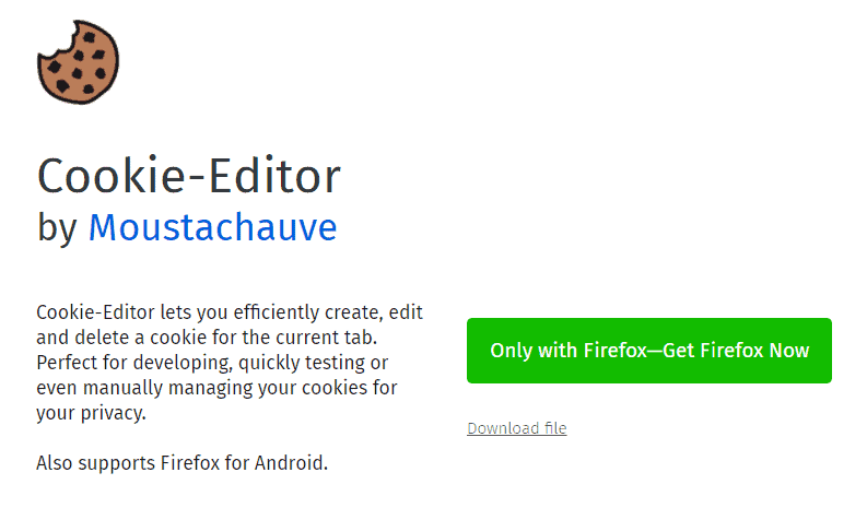 Cookie-Editor extension
