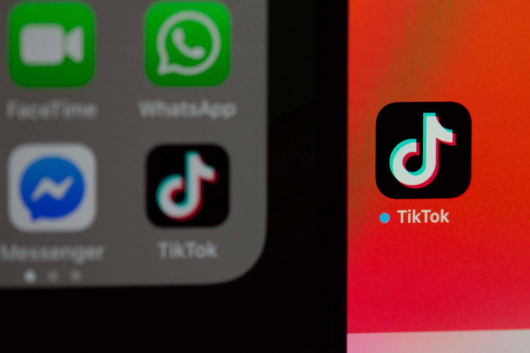 TikTok app up close