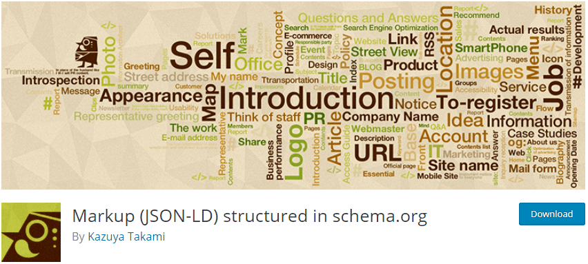 Markup (JSON-LD) structured in schema.org