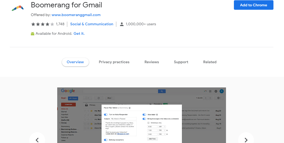 Boomerang for Gmail