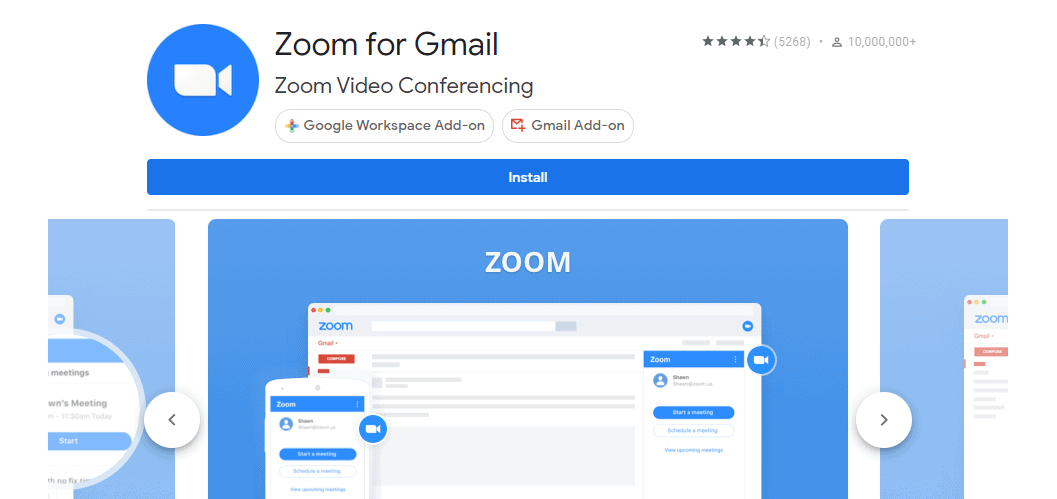 Zoom for Gmail