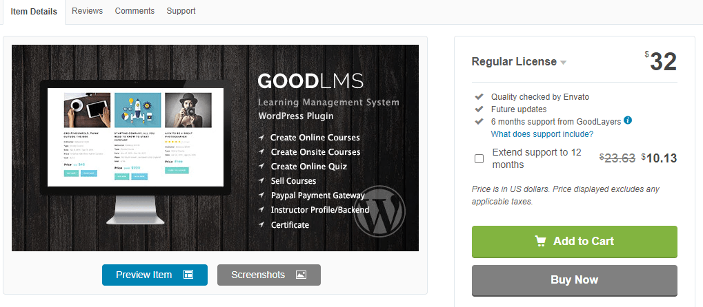 Good LMS – Learning Management System WordPress Plugin