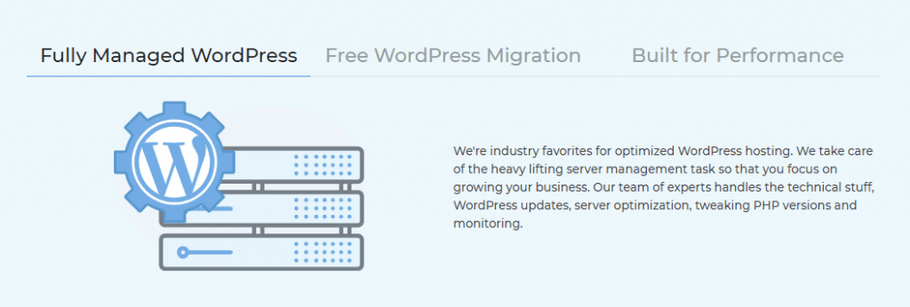 MilesWeb managed WordPress hosting overview