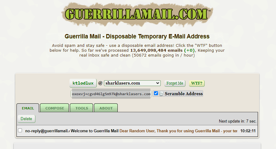 Guerrilla Mail