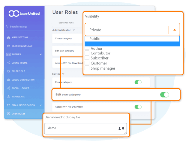 WP File Download access visibility