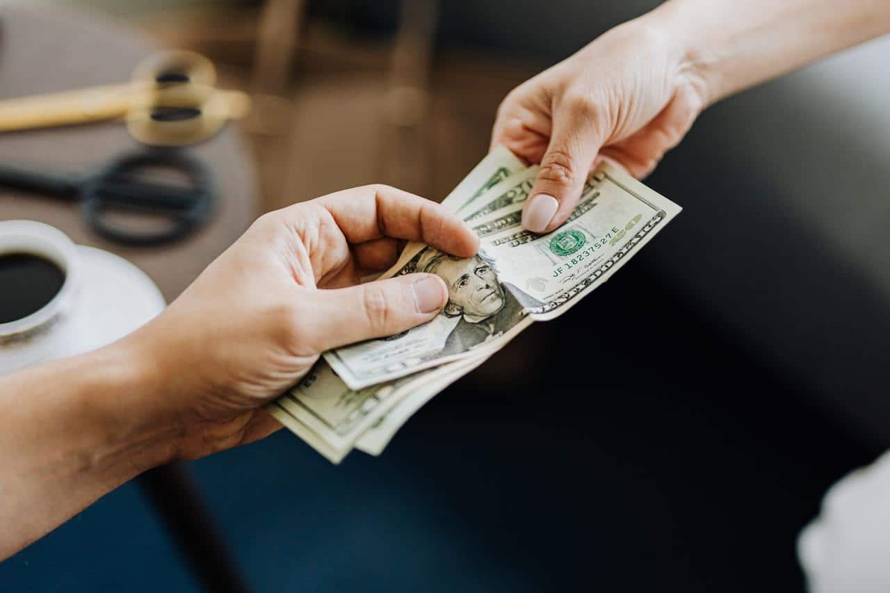Paying cash
