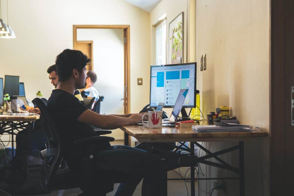 Man working in a office