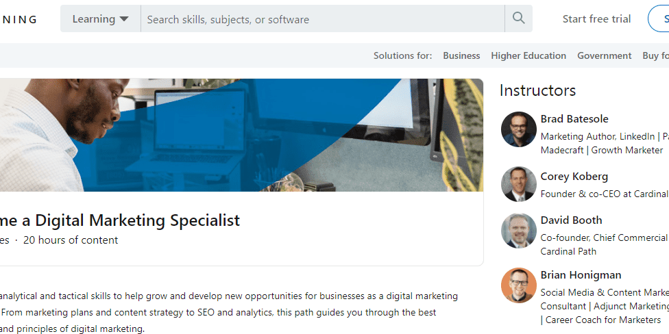 Become a Digital Marketing Specialist