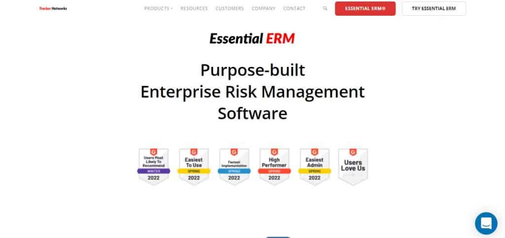 Essential ERM landing page