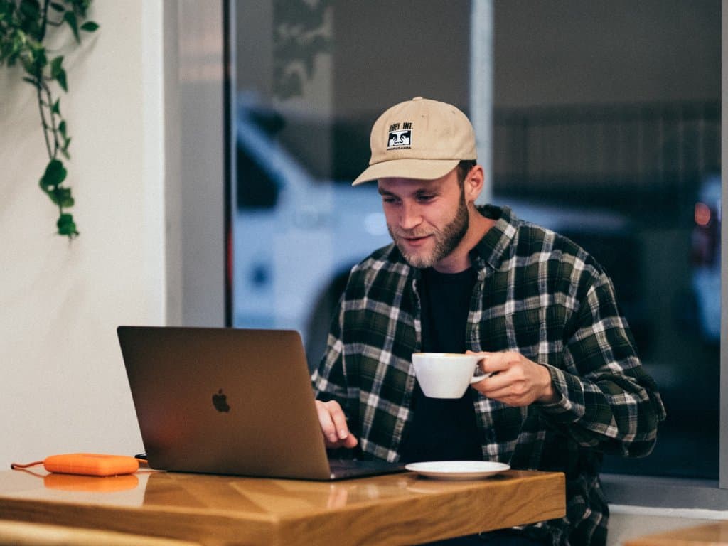 Man with laptop