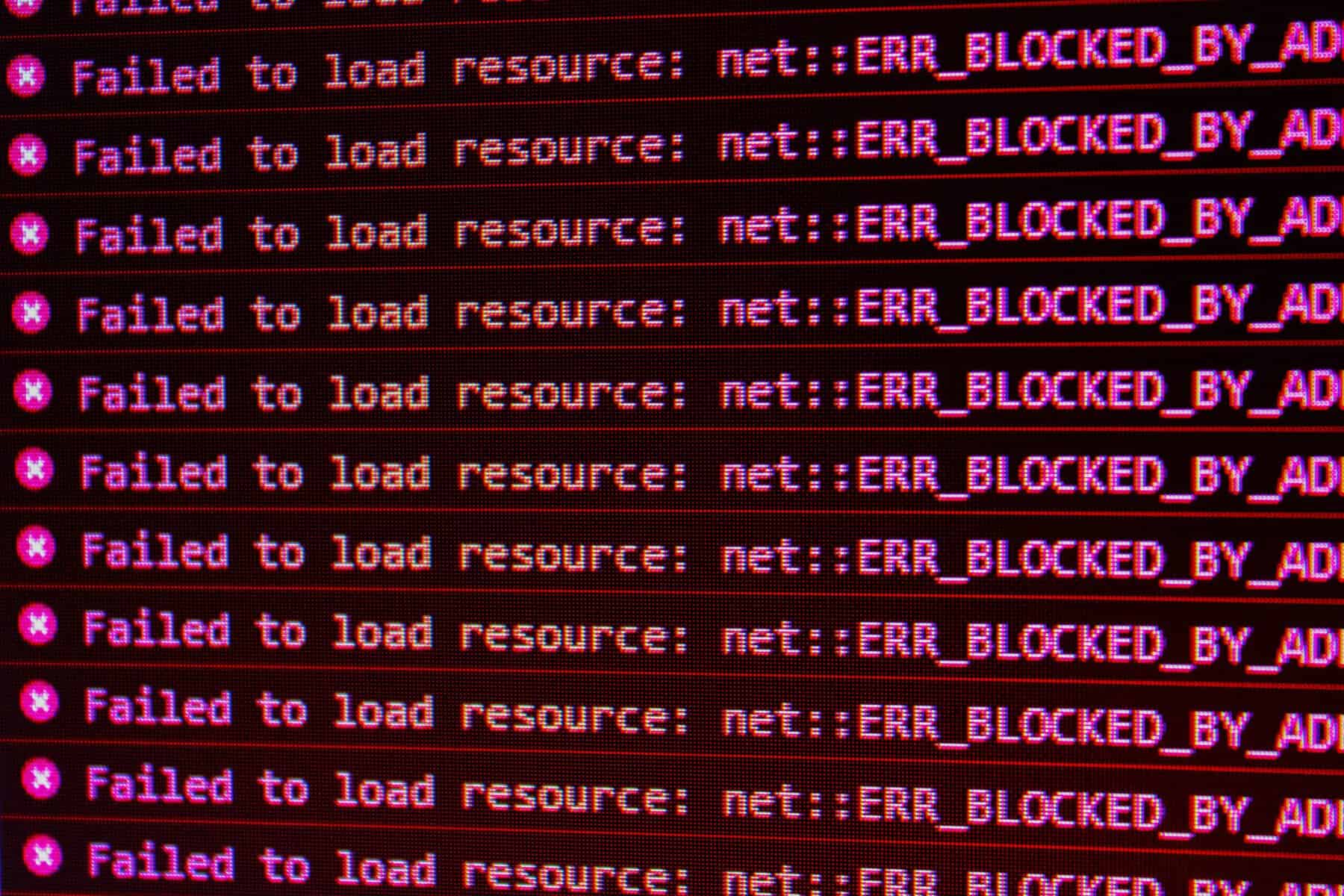 4xx errors closeup