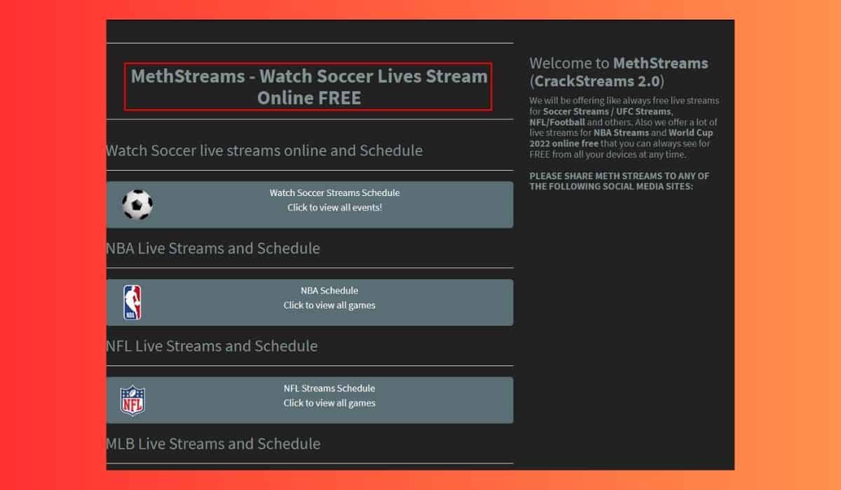 methstreams site methstreams com