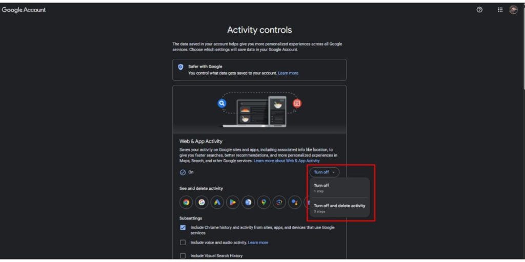 How to Pause or Limit Google Activity Tracking