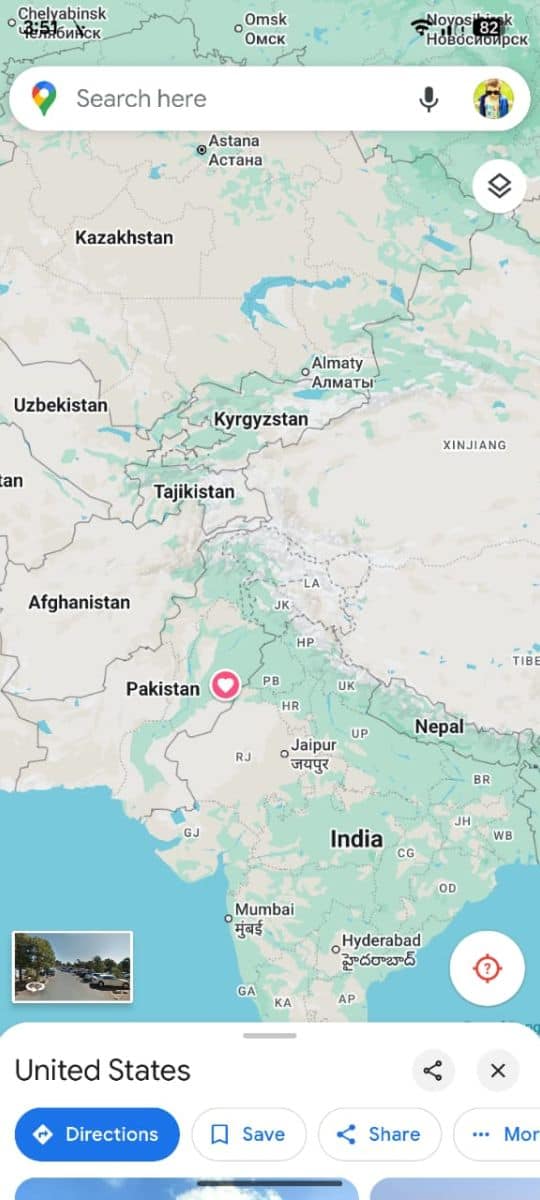 Open the Google Maps app on your phone.