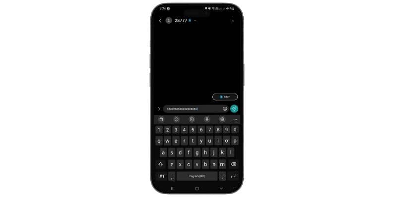 Track with Text Message