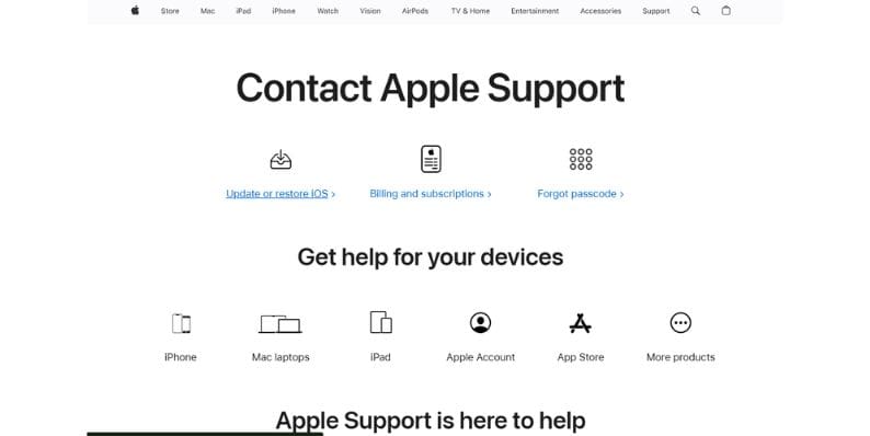 Using Apple’s Website for Help