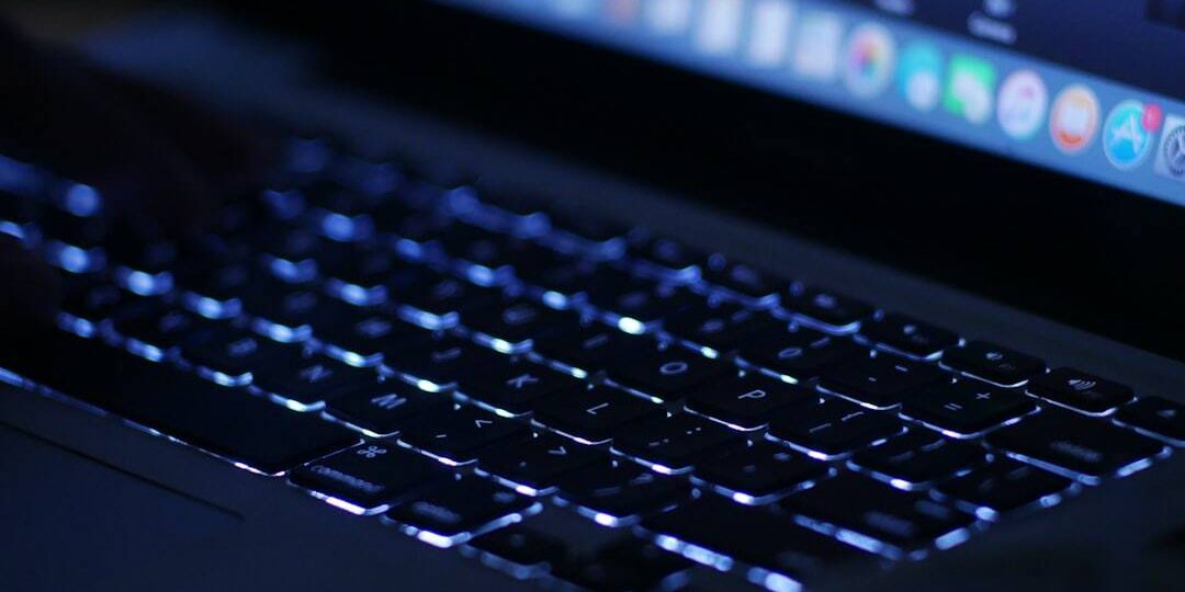 MacBook Pro security dashboard, data analytics, threat detection