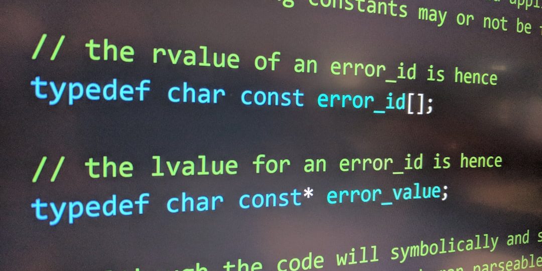 a close up of a computer screen with code on it developer coding error terminal